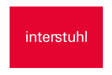 Logo in rot von interstuhl