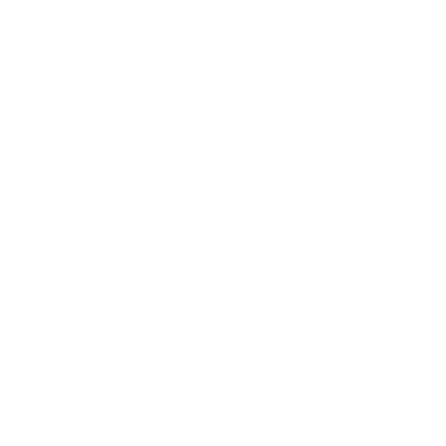 Weißes Symbol eines Faxgerätes mit eingelegtem Papier und Ausdruck auf schwarzem Hintergrund.